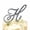 Silver, variant on Le Prise Rhinestone Letter Wedding Cake Topper