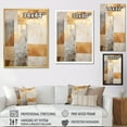 thumbnail image 4 of Designart "Zen Art Of Modern Scandinavian In Beige And Gold I" Modern Scandinavian Floater Framed Canvas Prints, 4 of 5