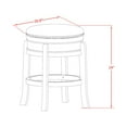 thumbnail image 4 of East West Furniture Eden 3-piece Traditional Wood Dining Set in Oak, 4 of 5