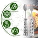 thumbnail image 5 of Sonducket 2x cuchara plegable portátil plateada, tenedor de acero inoxidable de calidad alimentaria, seguro para contacto con alimentos, inodoro Kits de desorden para acampar, 5 of 6