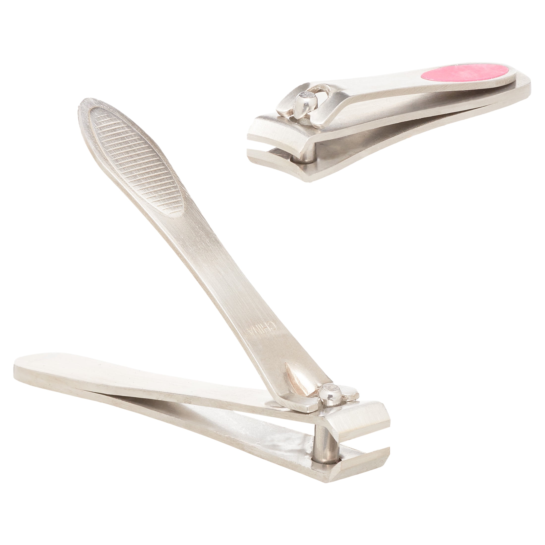 Harperton Nail Clippers Set - 2 Pack Stainless Steel, Professional  Fingernail & Toenail Clippers for Thick Nails (Straight & Curved)