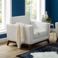 thumbnail image 2 of Allora Mid Century Modern Accent Chair in White, 2 of 5