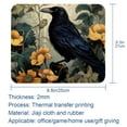 thumbnail image 5 of Crow Square Mouse Pad, 8.3x9.8 Inch, Non-Slip Rubber Bottom, Printed Desk Mat for Office and Gaming, 5 of 6