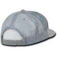 thumbnail image 3 of 6 Panel Flat Bill Trucker Caps, H. Grey, 3 of 3