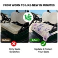thumbnail image 4 of Golf Cart Seat Covers for 2 Seater,Floral Lavender Microfiber Cart Seat Towel Blanket,Spring Wildflower Print Idyllic Spring Absorbent Breathable NonSlip Bench Seats Protector for Golf Course 51"x31", 4 of 9