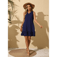 thumbnail image 6 of Anyshow Women's Ruffle Hem Dresses Summer Casual Loose Sleeveless Beach Tank Sundress 2025, 6 of 9