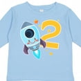 thumbnail image 4 of Inktastic Rocket Space Ship Happy Second Birthday Boys or Girls Long Sleeve Toddler T-Shirt, 4 of 5