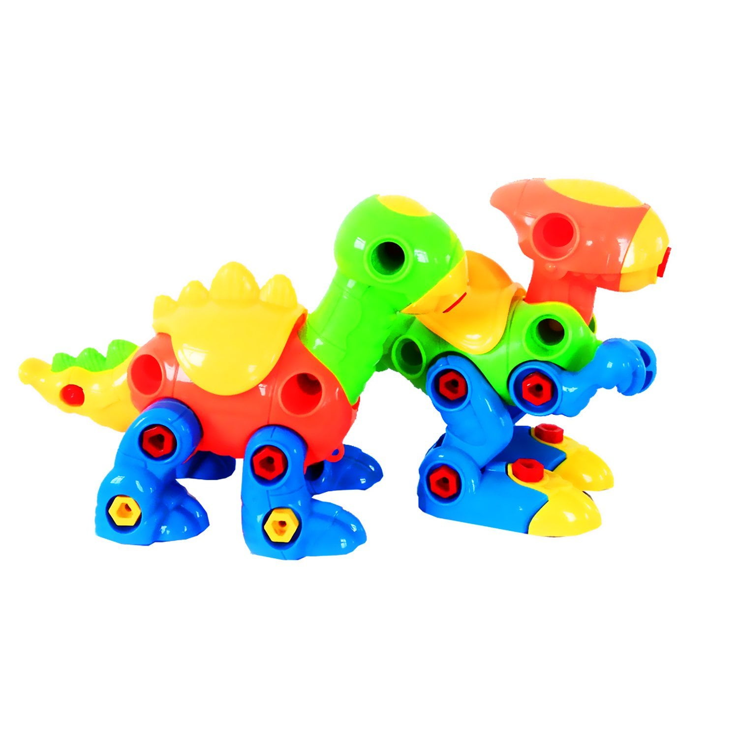 Dinosaur Toys Take Apart Toys With Tools Pack of 6 Dinosaurs - 218 pieces