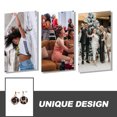 thumbnail image 6 of Dytern Winter,2PCS/Set Leopard Pattern Plush Earrings Geometric Round Shape Earrings Earrings, 6 of 10