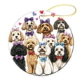 thumbnail image 3 of Dogs with Bows Christmas Ornament Dog Lovers Christmas Decoration Keepsake Ornament Christmas Tree Hanging Accessories Gifts for Women Men On Christmas, 3 of 5