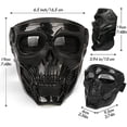 thumbnail image 4 of Amateur Skull Goggle Mask Riding Mask Safety Road Riding Ultraviolet Motorcycle Glasses (black, red imitation), 4 of 4