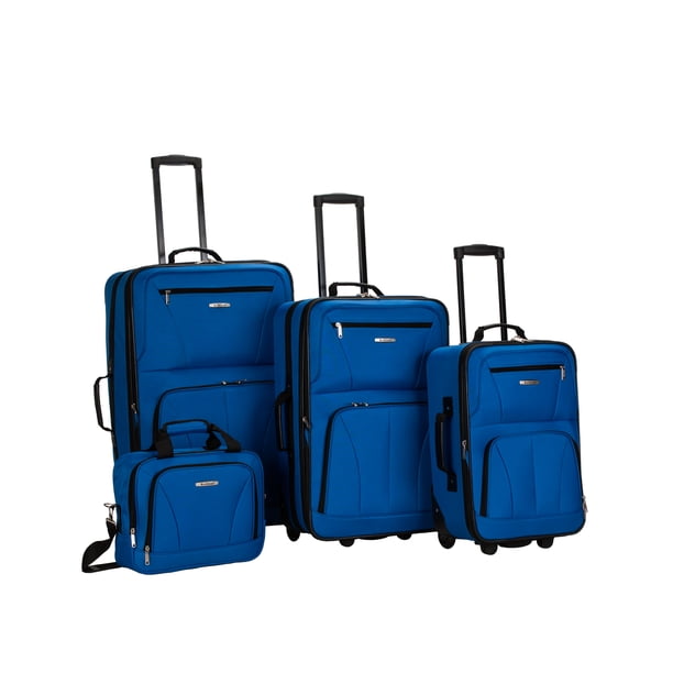 Rockland Luggage Journey 4 Piece Softside Expandable Luggage Set