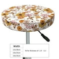 thumbnail image 4 of Fotbe Sunflowers And Butterflies Stool Covers Round,Waterproof Round Bar Stool Covers Bar Chair Covers Washable Stool Cushion Slipcover for 12-14 Inch Chair-, 4 of 7