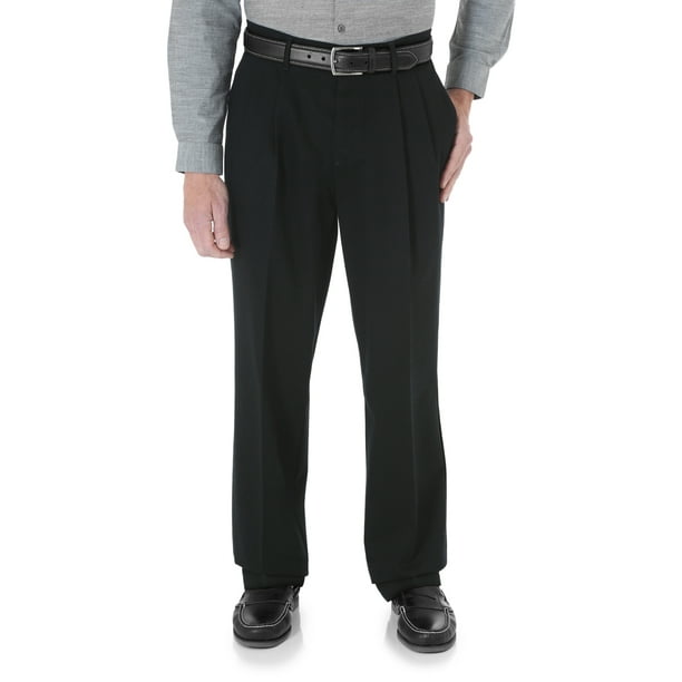Wrangler Men's No Iron Pleated Casual Pant