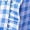 Light Blue, variant on Blouse for Ladies Ruffle Trim Front Plaid Long Sleeve Elastic Flare Cuff Relaxed Fit Gingham Shirt Breathable Casual Check Top