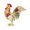 Red, variant on Sturdy Metal Rooster Shaped Keepsakes Box Small Antique Styles Container Designed For Storing Valuables In An Elegant Wa