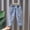 C Blue, variant on Straight Leg Jeans for Girls, High Waist Trendy Casual Denim with Pockets Blue 6-7T