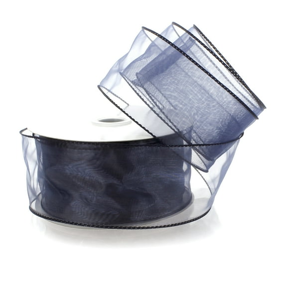 Ribbon Traditions 2.5" Wired Sheer Organza Ribbon