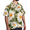 thumbnail image 2 of Daisy Men's Short Sleeve Spread Collar Beach Shirts Casual Printed Button Down Unisex Summer Tops, 2 of 6