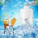 thumbnail image 1 of Máquina de hielo raspado con trituradora de hielo manual | Manivela | Cuchillas de acero inoxidable | Plástico ABS apto para uso alimentario | No eléctrico | Diseño transparente | 1 afeitadora + 3, 1 of 9
