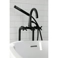 thumbnail image 4 of Aqua Vintage CCK8100DX Concord Freestanding Tub Faucet with Supply Line, Stop Valve, Matte Black, 4 of 9