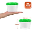 thumbnail image 2 of Contenedor de almacenamiento de alimentos EONJOE, congelador de plástico, 500 ml, paquete de 6, 2 of 7