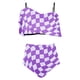 thumbnail image 4 of Bikini de Mujer Trajes de Baño Bikini con Ruffles Conjunto con Sujetador Acolchado Extraíble, Pantalones Cortos de Cintura Alta para la Playa, 4 of 6
