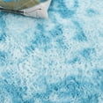 thumbnail image 6 of SAFAVIEH Rainbow Jaki Abstract Shag Area Rug, Aqua, 5' x 7', 6 of 10