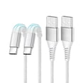 thumbnail image 2 of CABLE DE DATOS JIE SMART 3A 1.8m QC 3.0 blanco negro rojo, 2 of 2