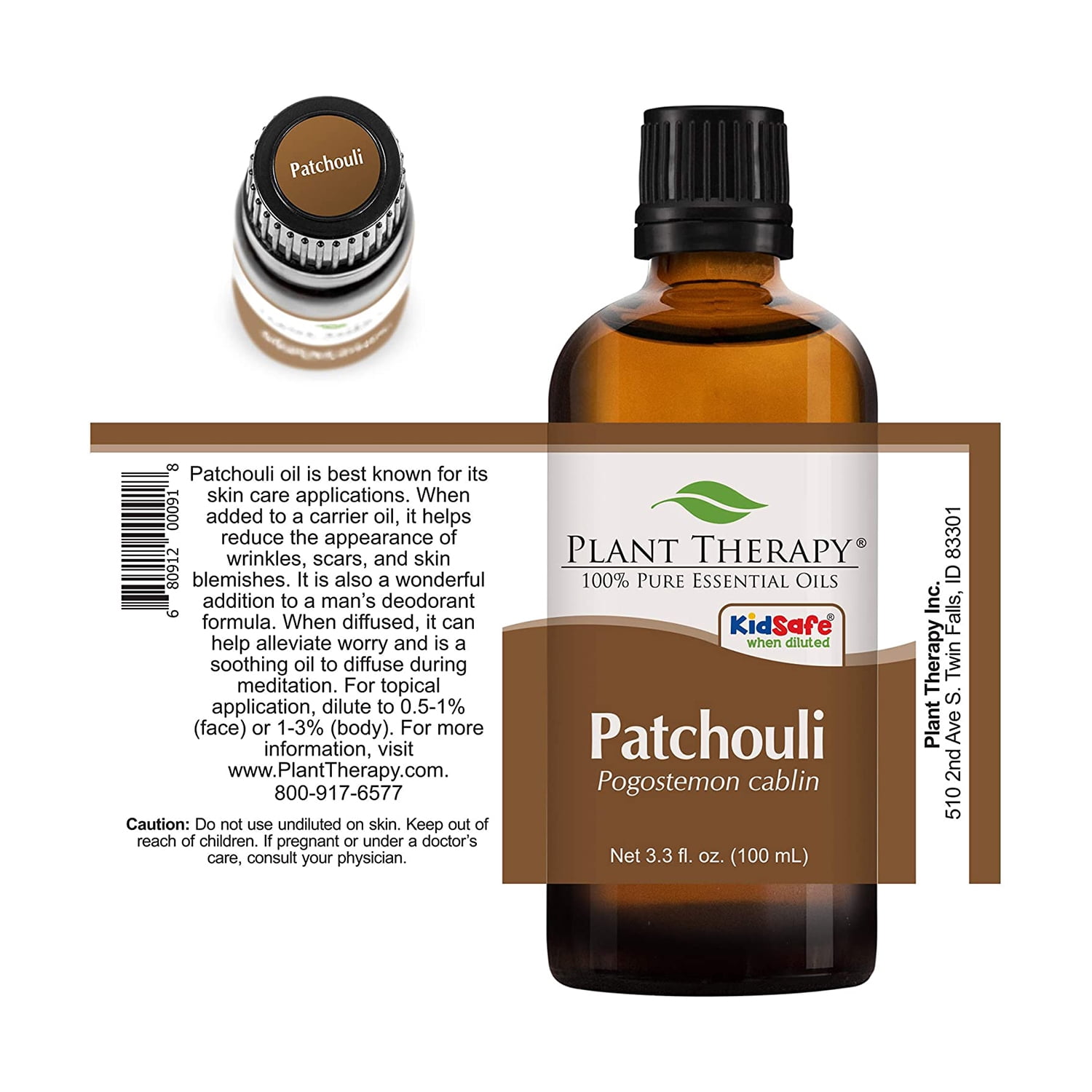 Plant Therapy Patchouli Essential Oil. 100% Pure, Undiluted, Therapeutic Grade.