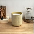 thumbnail image 4 of Hometrends 11oz Scented Soy Blend Yellow Ceramic Candle, 4 of 4