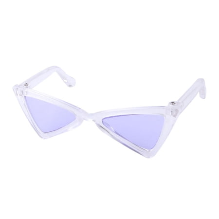 Cat Sunglasses Triangle Cool Small Dog Sunglasses Funny Pet Glasses Goggles for Party Photo Cosplay Party Purple