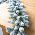 thumbnail image 4 of Binwennn Ambient Lighting Photography Christmas Decorations: Snow Covered Garland Creates A Festive Tabletop Atmosphere Full PE Rattan For Holiday Decorations, 4 of 5