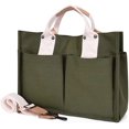 thumbnail image 1 of LinYooLi Canvas Tote Bag for Women Large Capacity Shoulder Bag Aesthetic Purses Handbags with Multiple Pockets, 1 of 5