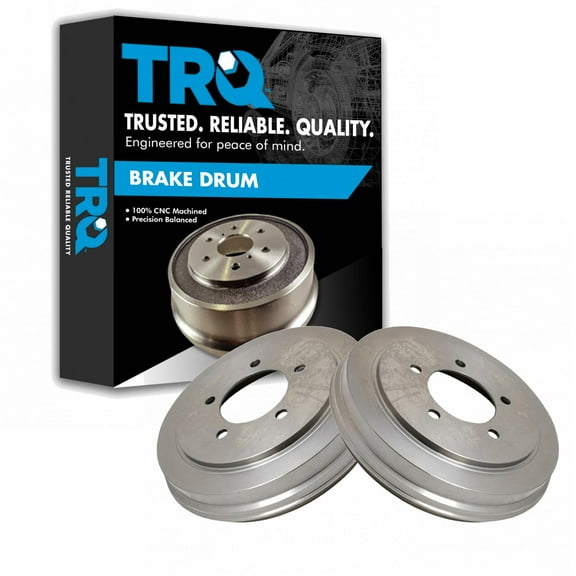 TRQ Brake Drum Rear Driver Passenger Side Pair Set of 2 for Dodge Chrysler Jeep BRA75113