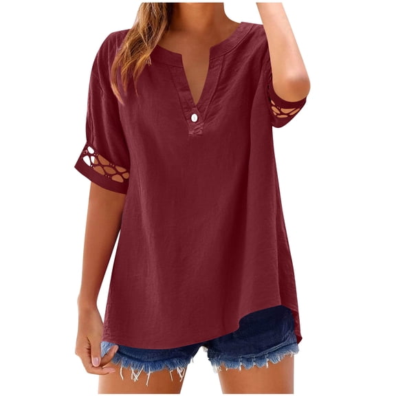 SHE IS Womens Summer Tops and Blouses White Shirts for Women Dressy Casual Cotton Womens Blouses Dressy Casual Plus Size Tunic Tops for Women Loose Fit Dressy Black My Orders Placed