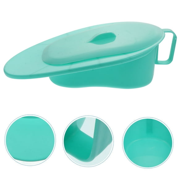 ifundom bedpans for elderly females Bedpan with Lid PP Easy to Clean Nursing Home Use 1Pack