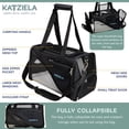 thumbnail image 5 of Katziela Safari Sleeper Pet Carrier - Comfortable - Airline Approved for Dogs and Cats Black Pack 1, 5 of 6