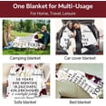 thumbnail image 5 of LHSHID 25th Anniversary Blanket Gifts Gift for 25th Wedding Anniversary 25 Years of Marriage Gift for Ruby Wedding Anniversary for Couple Yess Wife Husband Dad Mom Back Throw Blanket 50x60in, 5 of 6