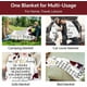 thumbnail image 5 of LHSHID 25th Anniversary Blanket Gifts Gift for 25th Wedding Anniversary 25 Years of Marriage Gift for Ruby Wedding Anniversary for Couple Yess Wife Husband Dad Mom Back Throw Blanket 60x80in, 5 of 6
