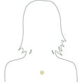 thumbnail image 6 of 14k Yellow Gold, Sharing Split Heart Pendant Charm Best Friends 22mm with 20" Dainty Neck Chain, 6 of 9