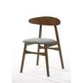 thumbnail image 3 of Cid Cas 20 Inch Dining Chair Set of 2 Curved Oval Backrest Walnut Wood, 3 of 6