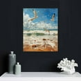 thumbnail image 4 of COMIO Fine Art Canvas Sandpiper Beach I Amber Canvas Wall Decor by Artist Studio Arts for Living Room, Bedroom, Bathroom, Kitchen, Office, Bar, Dining &amp; Guest Room - Ready to Hang, 4 of 4
