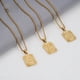 thumbnail image 2 of Collar sencillo de acero inoxidable de 18 quilates estilo hip hop para hombre, colgante con letras de acero de titanio y oro europeo y americano HIPHOP, 2 of 6
