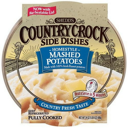 Shedd's Country Crock: Homestyle Mashed Potatoes Side Dishes, 24 oz