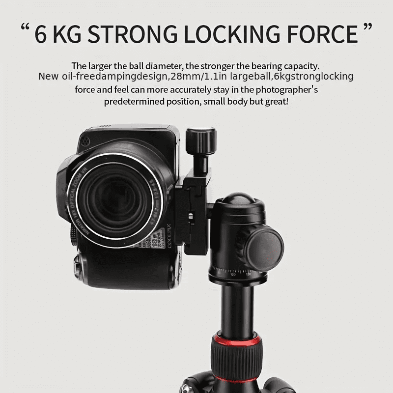 Portable Tabletop 20” Mini Tripod with 360 Degree Ball Head Compatible with DSLR Camera Sony Canon Nikon Video Camcorder Phones
