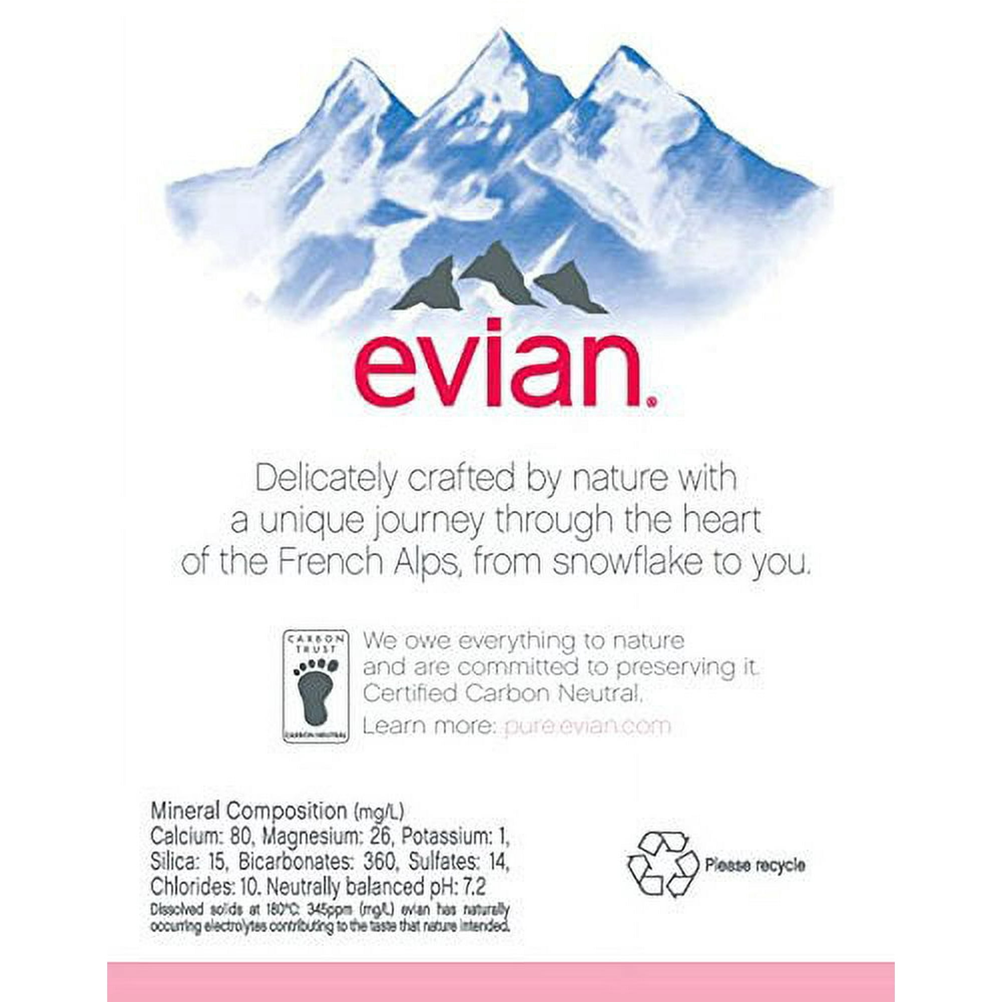 Evian Natural Spring Water, 11.2 oz Bottles, 24 Pack – Pure Natural Spring Water