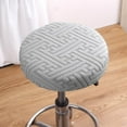 thumbnail image 4 of Tahtuvzn Home Decor Round Stool Cover Swivel Chair Bar Beauty Salon Seat Cushion Protector Suitable for Bedroom, Gifts for Women, Gray, 4 of 5