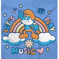 thumbnail image 2 of Retro Papa Smurf Lets Play Music Zip Up Hoodie Men's Women's Brisco Brands X, 2 of 6