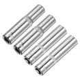 thumbnail image 1 of Unique Bargains 6-Point Shallow Socket, 2pcs 7mm & 2pcs 8mm 1/4' Drive Cr-V Deep Socket, 1 of 5